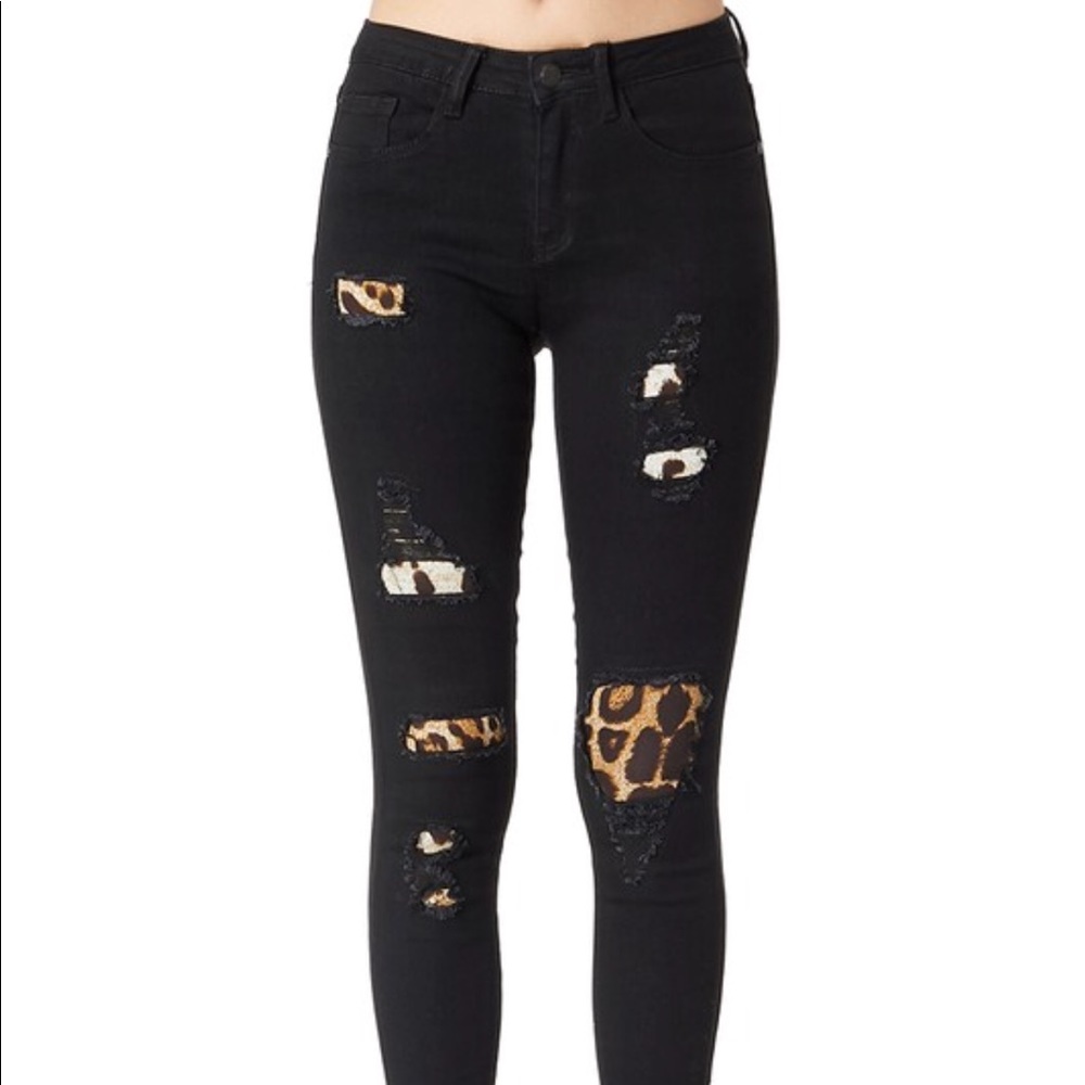 Leopard Judy Blue Jeans